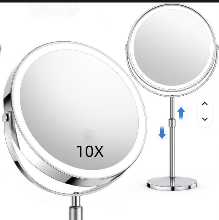 SharedScreenshot يونيبورو مرآة مكبرة 10x مزدوجة الطي دائرية للاستخدام الشخصي - الصورة 1