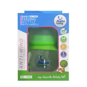 الفا رضاعة بلاستيك بيد 120 مل 052