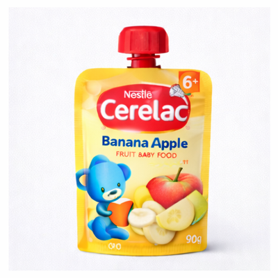 cerelac_banana_apple_correct_1_400x400 سيريلاك طعام أطفال بالموز والتفاح من 6 أشهر – 90 جم - الصورة 1