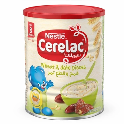 cerelac_wheat_date_pieces_pose_3_400x400 سيريلاك حبوب القمح بالعسل للأطفال من 6 أشهر – 1000 جم - الصورة 1