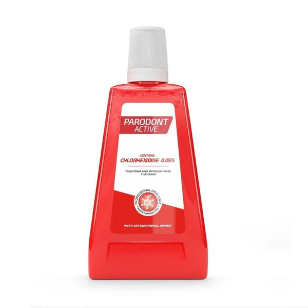 بارودونت اكتيف غسول الفم كلورهيكسيدين 0.05% 300 مل لثة صحية