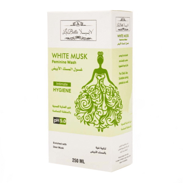 ⁦لابيلا غسول المسك الابيض بالمنطقه الحساسه 250 مل⁩ - الصورة ⁦3⁩