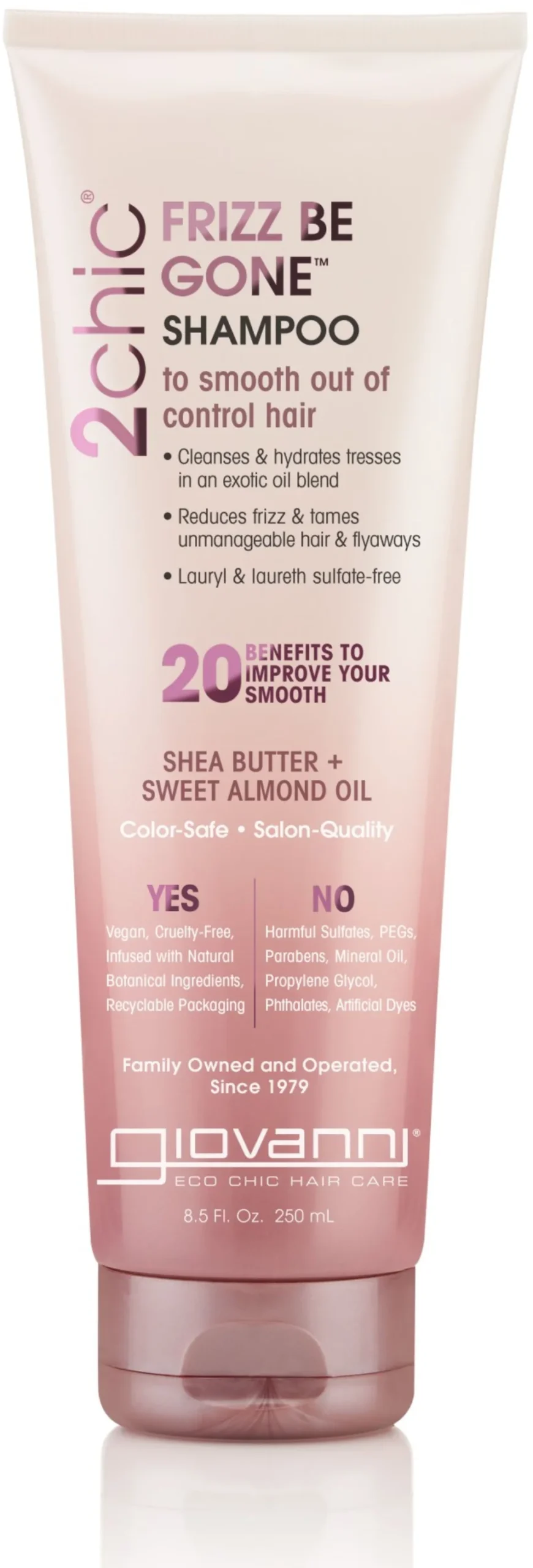 giovanni-frizz-be-gone-shampoo-250ml-0tjpg.webp جيوفاني شامبو مضاد التجعد لترويض الشعر المتطاير - 250 مل - الصورة 1
