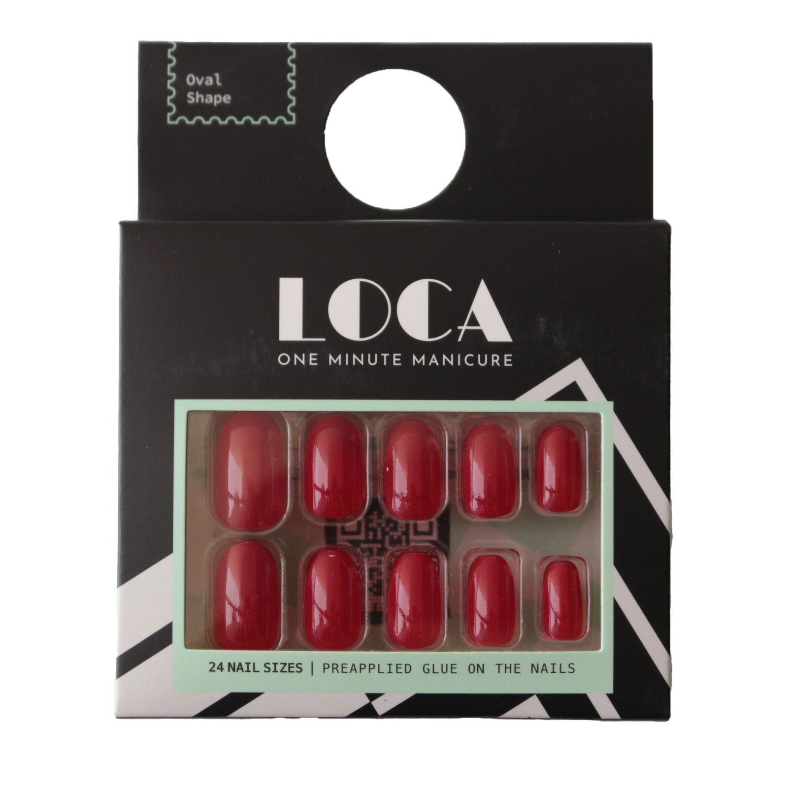لوكا أظافر صناعية جاهزة - أحمر كلاسيك (21 قطعة)