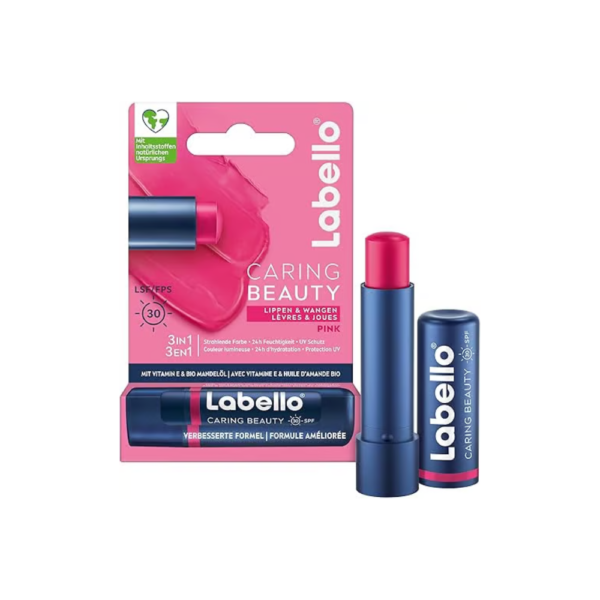 ⁦لابيلو بلسم ملون للشفاه والخدود لون بينك spf 30⁩ - الصورة ⁦3⁩
