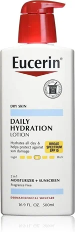 ⁦يوسرين لوشن ترطيب يومي مع حماية من اشعة الشمس 500 مل SPF 15⁩ - الصورة ⁦3⁩