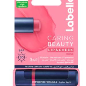 لابيلو بلسم ملون للشفاه والخدود لون وردي spf 30