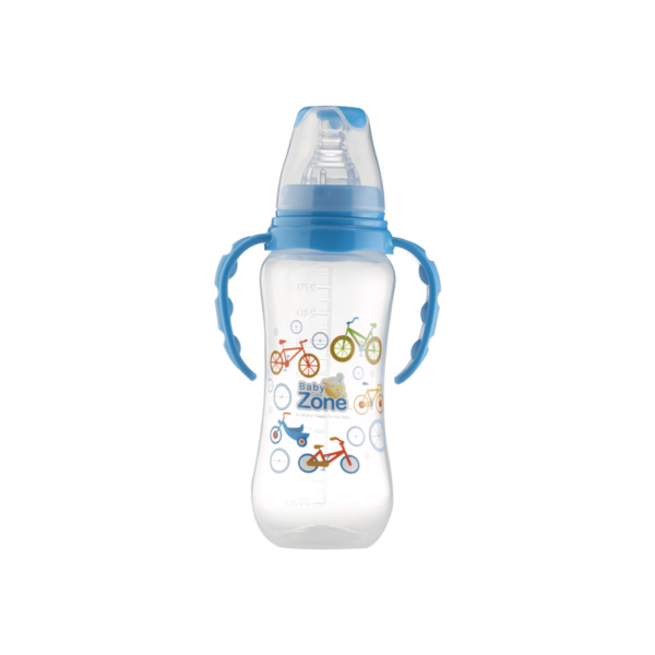 ⁦بيبي زون رضاعة بلاستيك بيدين 300 مل 8529⁩ - الصورة ⁦2⁩