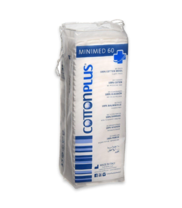 ⁦قطن بلاس قطن مربع لازالة المكياج 60 قطعه⁩ - الصورة ⁦2⁩