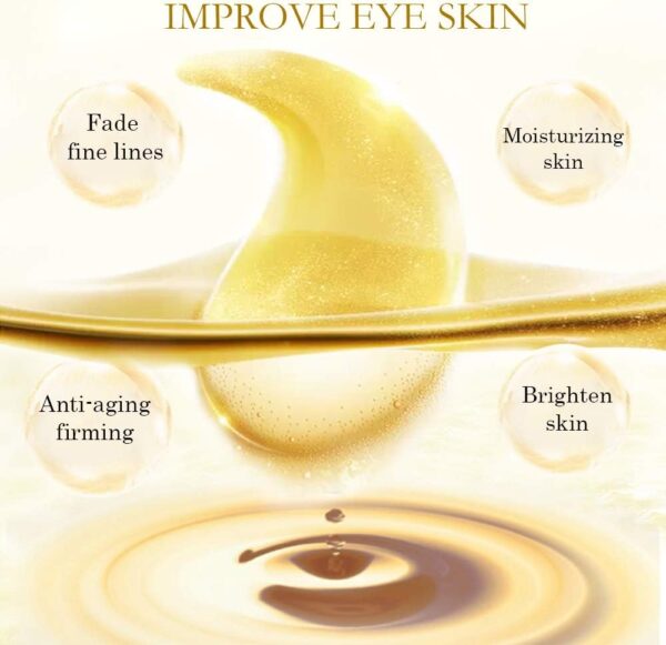 ⁦واحة النضارة كولاجين قناع تحت العين بالذهب⁩ - الصورة ⁦2⁩