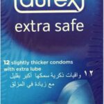 عبوة ديوركس إكسترا سيف الزرقاء واقي ذكري أكثر أماناً تحتوي على 12 قطعة