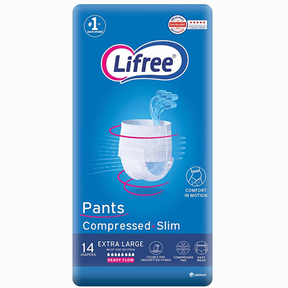 لايفري حفائظ لكبار السن كلوت كبير جدا XL 14 قطعة