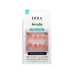 لوكا أظافر أكريلك A9 شكل الموند طبيعي لامع لون بنك اومبري