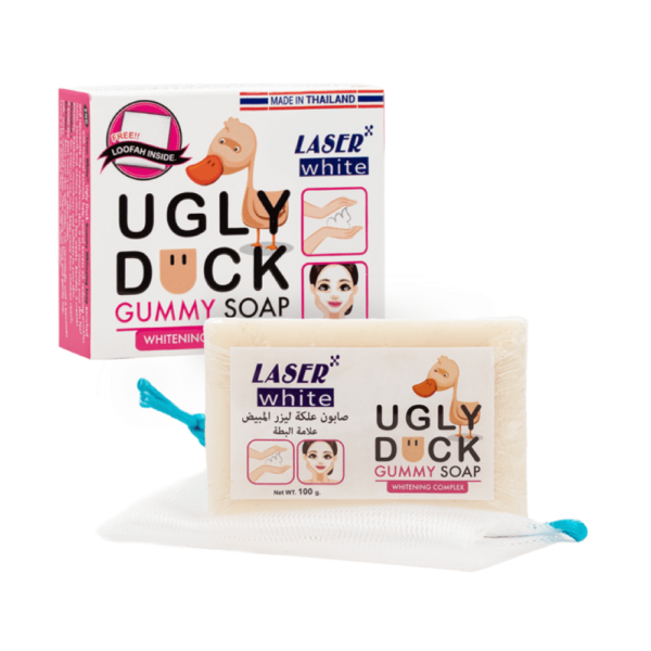 ⁦ليزر وايت صابون علكة البطة المبيض 100 جم⁩ - الصورة ⁦2⁩