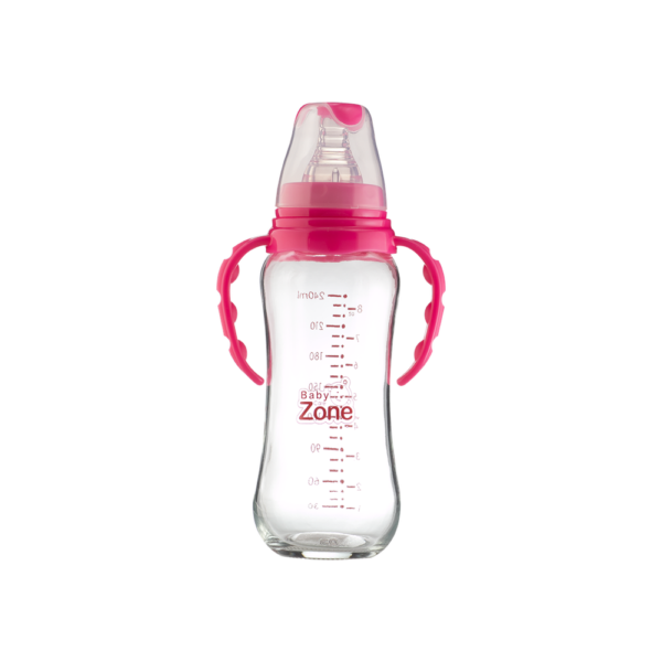 ⁦بيبي زون رضاعة بلاستك بيد 240مل  8515⁩ - الصورة ⁦4⁩