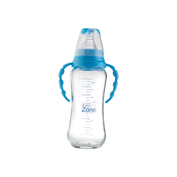 ⁦بيبي زون رضاعة بلاستك بيد 240مل  8515⁩ - الصورة ⁦2⁩