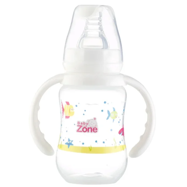 ⁦بيبي زون رضاعة بلاستك بيدين 120 مل 8516⁩ - الصورة ⁦2⁩