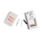 ⁦لوكا أظافر أكريلك A9 شكل الموند طبيعي لامع لون بنك اومبري⁩ - الصورة ⁦3⁩