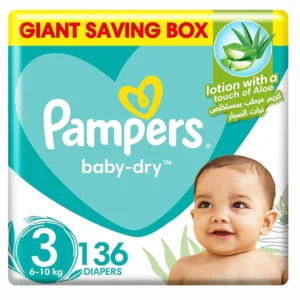 عبوة بامبرز كلوت مقاس 3 الصندوق الضخم 120 قطعة للأطفال بوزن 6-11 كجم