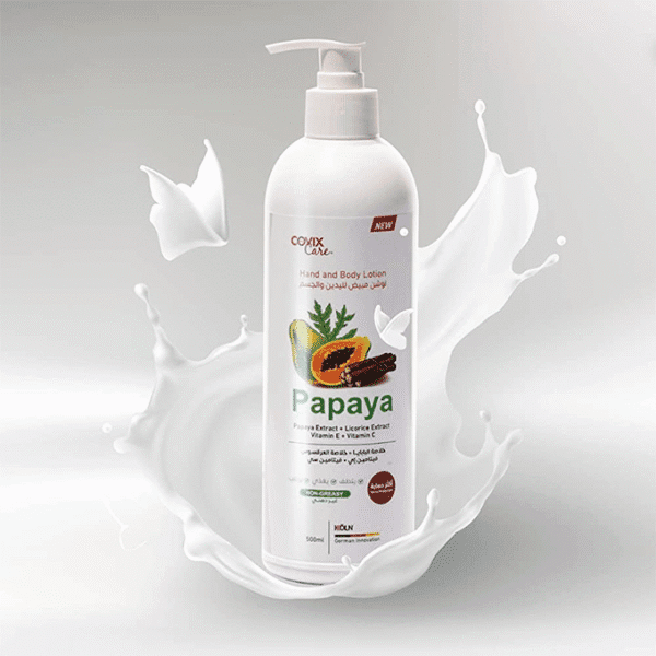 ⁦كوفيكس كير لوشن ممفتح للجسم واليدين بالبابايا 500 مل⁩ - الصورة ⁦4⁩