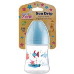 بيبي زون رضاعة بلاستيك بحلمة مانعة للتنقيط 150 مل 8545