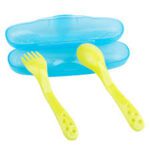 ⁦بيبي زون ملعقة وشوكة للاطفال 8442⁩ - الصورة ⁦2⁩