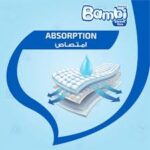 ⁦بامبي حفايض اطفال الصندوق السوبر مقاس(3) * 140 قطعة⁩ - الصورة ⁦3⁩