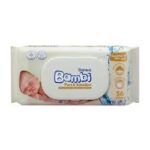 ⁦بامبي مناديل للاطفال بيور للبشرة الحساسة 56 منديل⁩ - الصورة ⁦2⁩