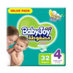 بيبي جوي العبوة الاقتصادية مقاس (4) 32 حفاض