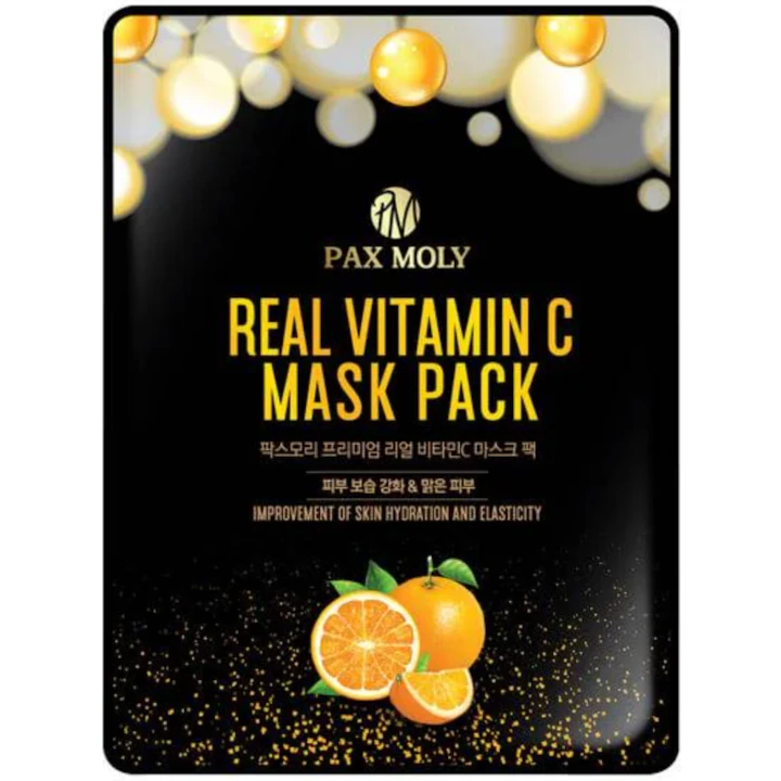 قناع ورقي باكس مولي ريل فيتامين سي لتفتيح ونضارة البشرة