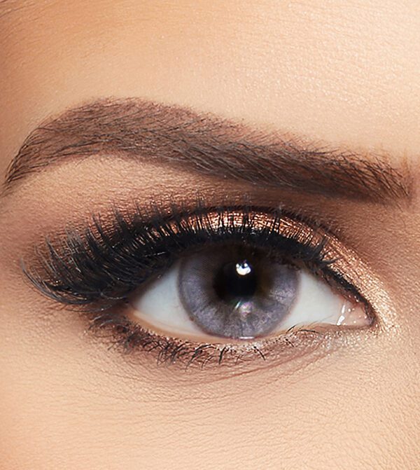 ⁦ليالا عدسات لاصقة شهرية موون جري⁩ - الصورة ⁦2⁩